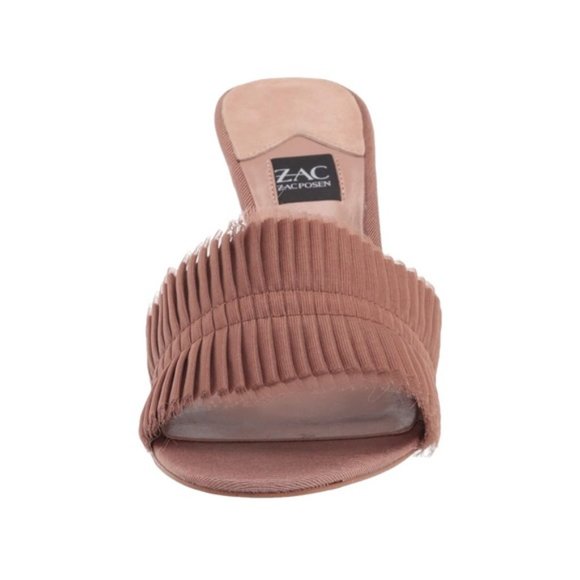 ZAC by ZAC POSEN Venecia Slip On Stiletto Mule Sandals in Cappuccino Size 6M New - Picture 6 of 9